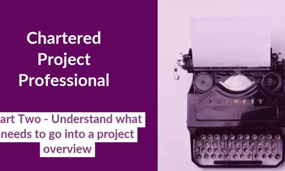 Write you Chartered Project Professional Project Profiles