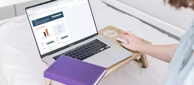 resource planning on laptop